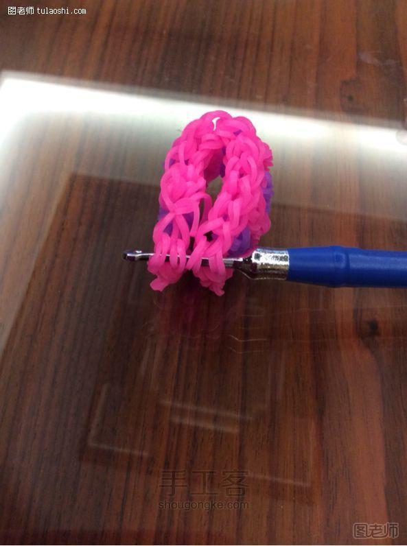 【图文】手工编织教程 橡皮筋小篮子 彩虹织机