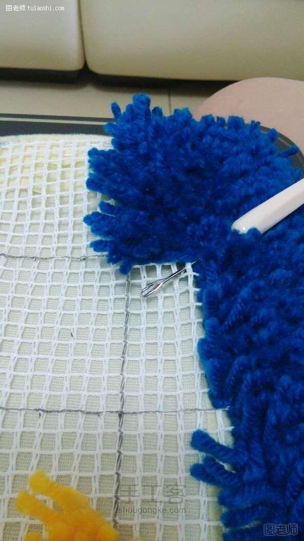 【图文】diy编织教程 地毯绣抱枕 DIY手工制作教程