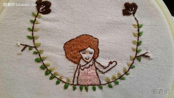【图】手工编织教程 可爱小刺绣之小仙子