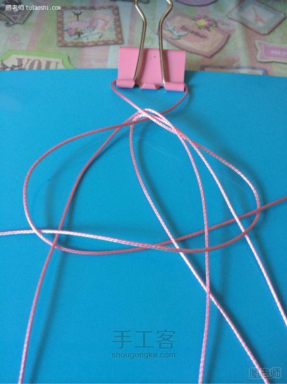 手工编织教程【图】 蜡绳精美手链编织教程