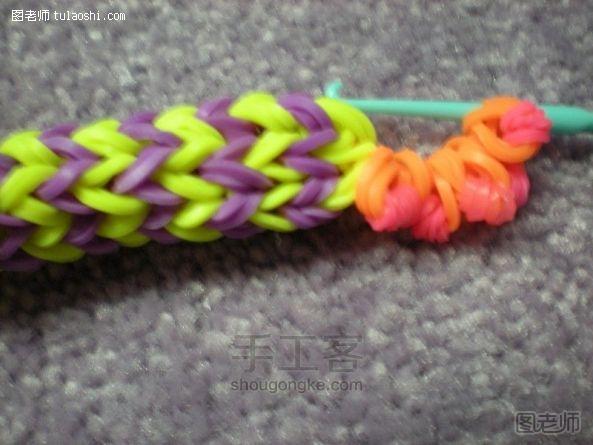 【图文】编织教程图解 橡皮筋笔套 彩虹织机