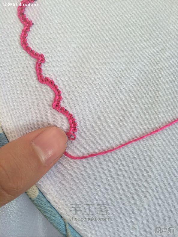 【图】手工编织教程 上图刺绣实用针法