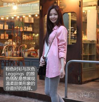 【图】女生服装搭配图片 韩国明星教你女士衬衫搭配法则 