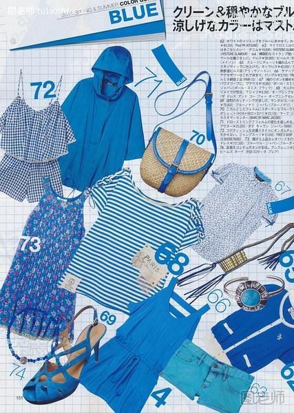 【图】女生服装搭配技巧 2015最新潮流蓝色单品搭配服饰 