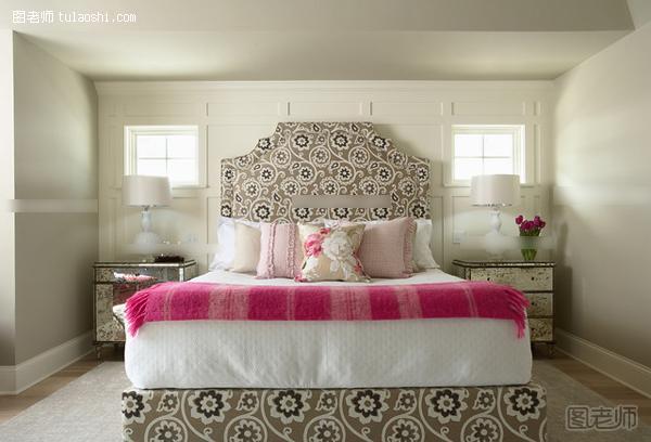 床头板设计图片 靠上一个美丽床头