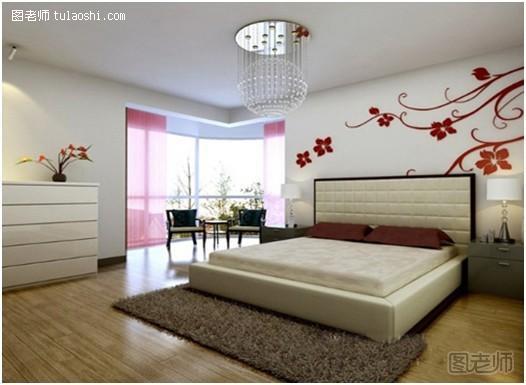 经典小清新卧室背景墙 精美装修效果图展现完美生活