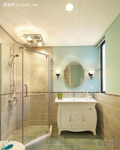 卫生间淋浴房效果图 玻璃隔断更显时尚新创意