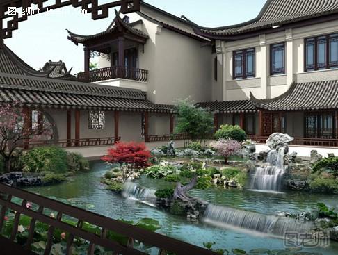 仿古建筑设计实例效果图 传承中国的独特经典