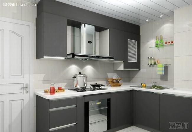 现代厨房简约装修效果图 铸就低调优雅的家居姿态