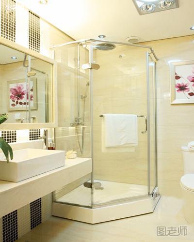 卫生间淋浴房效果图 玻璃隔断更显时尚新创意