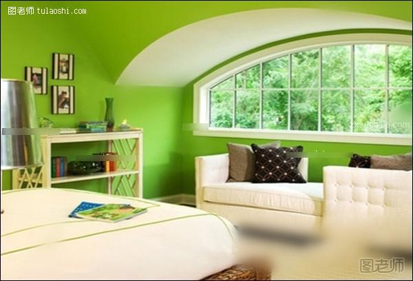 墙面什么颜色好看 绿色墙面配什么颜色沙发
