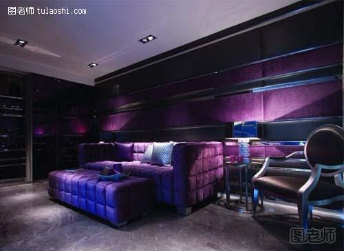 紫色客厅装修效果图 情迷紫色神秘尊贵