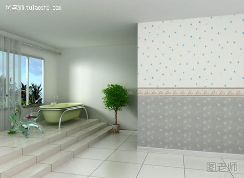 卫浴防水壁纸多种用法 防水壁纸打造多变现代风格