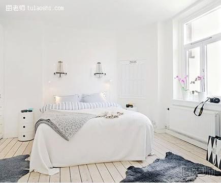 冬季纯白色房间装修效果图 纯洁无暇惹人爱