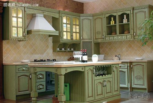 欧式厨房装修效果图2014 极具生命力的设计