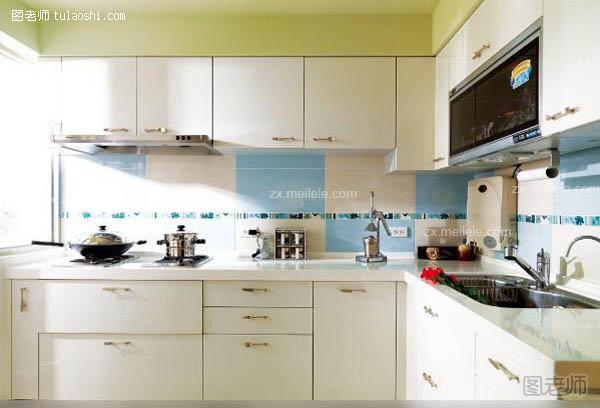 L型厨房装修效果图 具有时尚功能的讲究厨房
