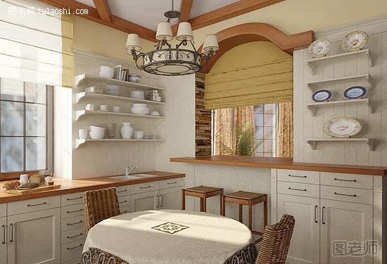 地中海风格厨房装修图片 经典厨房装修设计案例