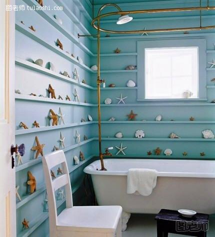 地中海风格浴室装修图片 如沐春风的浴室装修