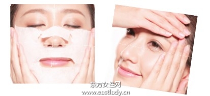 使用化妆水面膜调整肤质