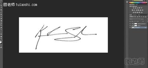 简单几步教你把自己的手写签名制成作品水印