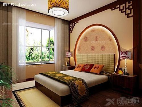 中式风格卧室装修图片