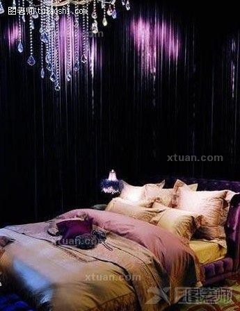 卧室颜色之紫色装饰效果图