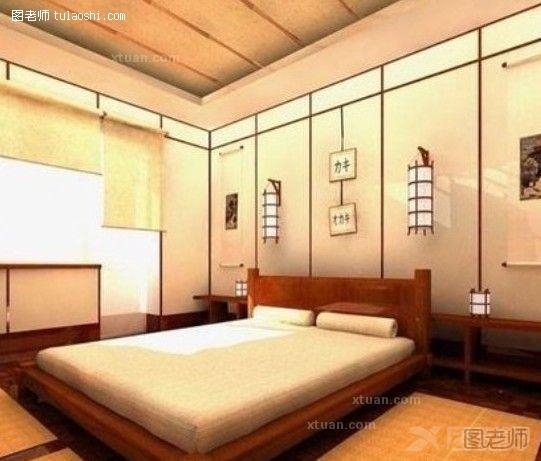 日式卧室效果图