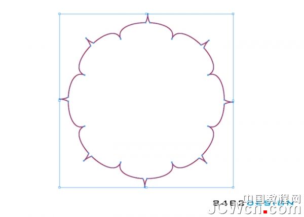 Illustrator实用教程：八瓣莲花形状的制作技巧_中国
