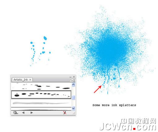 Illustrator教程：彩色墨迹喷溅效果的制作流程_中国