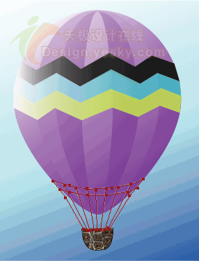 Illustrator实例教程：简单绘制热气球的方法_jcwcn.com