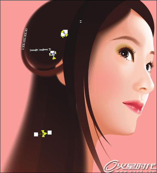 Coreldraw鼠绘教程：绘制古典风格美女插画_中国