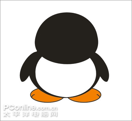 Coreldraw绘制可爱的情侣QQ企鹅