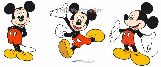CorelDRAW鼠绘教程：绘制迪斯尼卡通形象米老鼠_中国