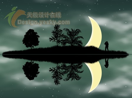 Photoshop合成教程：创意设计星空下的浪漫壁纸_中国