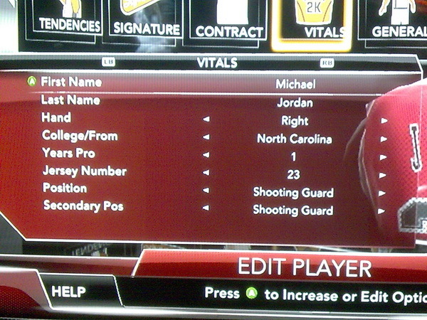 《NBA 2K9》自创Michael Jordan数据心得指引