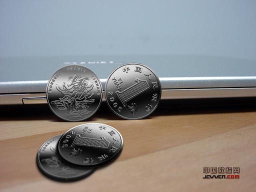 Photoshop鼠绘教程：绘制一元硬币的方法_jcwcn.com