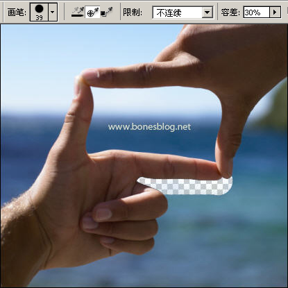 Photoshop抠图教程：背景橡皮擦应用详解_中国