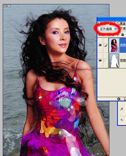 Photoshop教程：四步给浅底色的人物图片换背景_中国