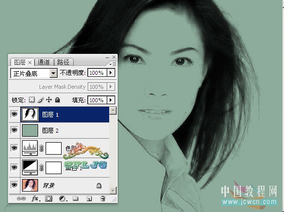Photoshop抠图教程：运用黑白调整层抠图技法_中国