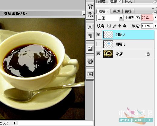 Photoshop初学者实例教程：调制一杯创意咖啡_中国