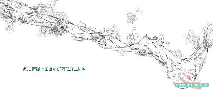 Photoshop教程：笔刷配合图层样式制作唯美水世界_中国