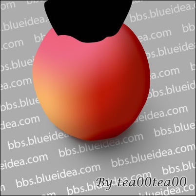 Photoshop鼠绘教程：教你逐步绘制逼真可口红苹果_中国