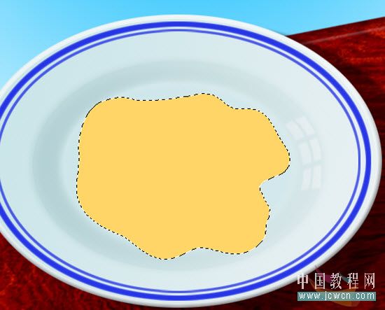 Photoshop鼠绘教程：绘制盘子里刚打开的鸡蛋_中国