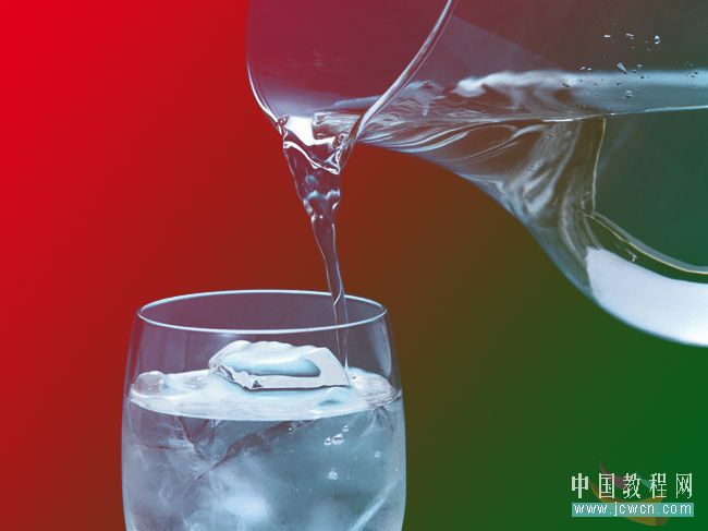 Photoshop初学者实例教程：混合选项抠出透明玻璃杯_中国