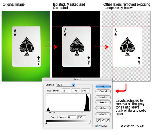 Photoshop鼠绘教程：绘制一张仿旧效果的扑克牌_jcwcn.com