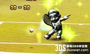 3DS《马里奥网球OPEN》金属马里奥QR代码公开