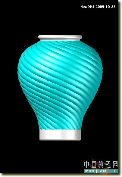 AutoCAD三维建模教程：通过陶罐实例讲解螺旋体的制作方法_中国