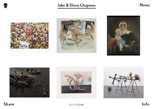 网格布局网页 Jake & Dinos Chapman
