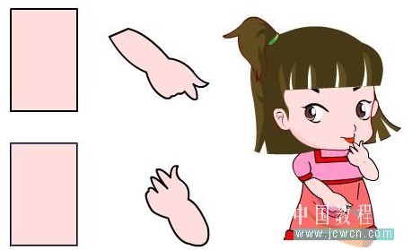 Flash鼠绘教程：可爱大眼睛卡通女孩的绘制_中国