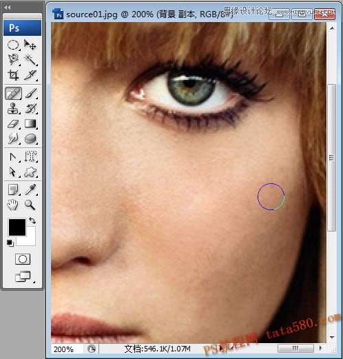 Photoshop详细解析如何给满脸雀斑的人像修图,PS教程,图老师教程网